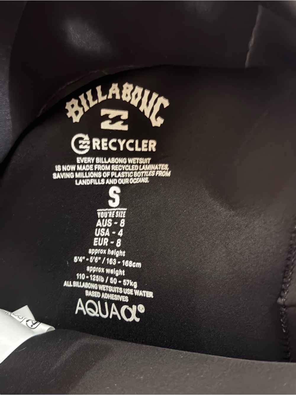 NEW women’s billabong 5/4mm synergy hooded chest zip wetsuit black orange S/4 - Picture 6 of 6